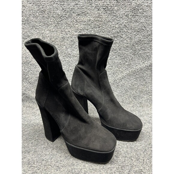 Stuart Weitzman Shoes - Stuart Weitzman Lala Platform Bootie Women's Shoes Black : 9